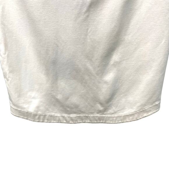 Tibi New York White Sleeveless Dress Rounded Hem Size L - Picture 5 of 7